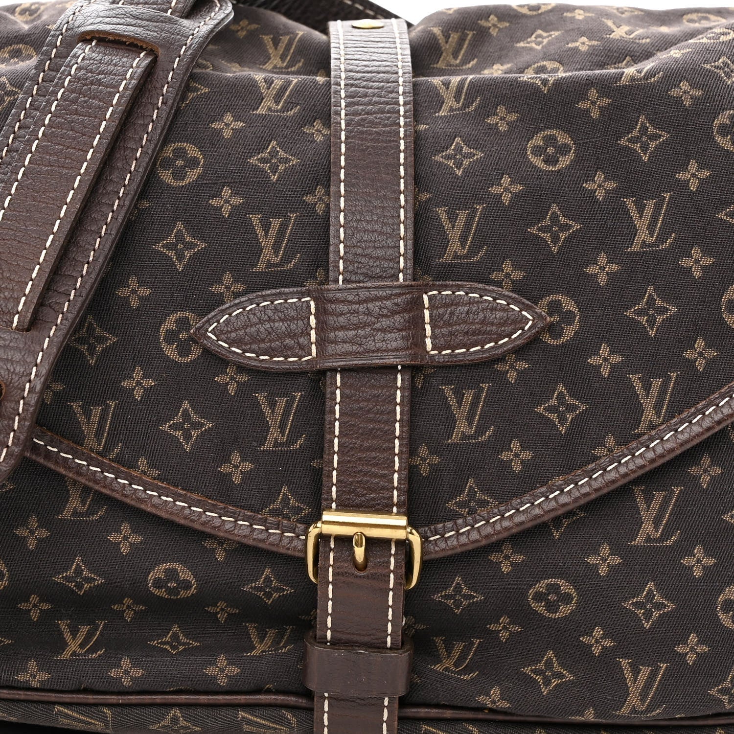 Louis Vuitton Monogram Mini Lin Saumur Ebene 8 of 12