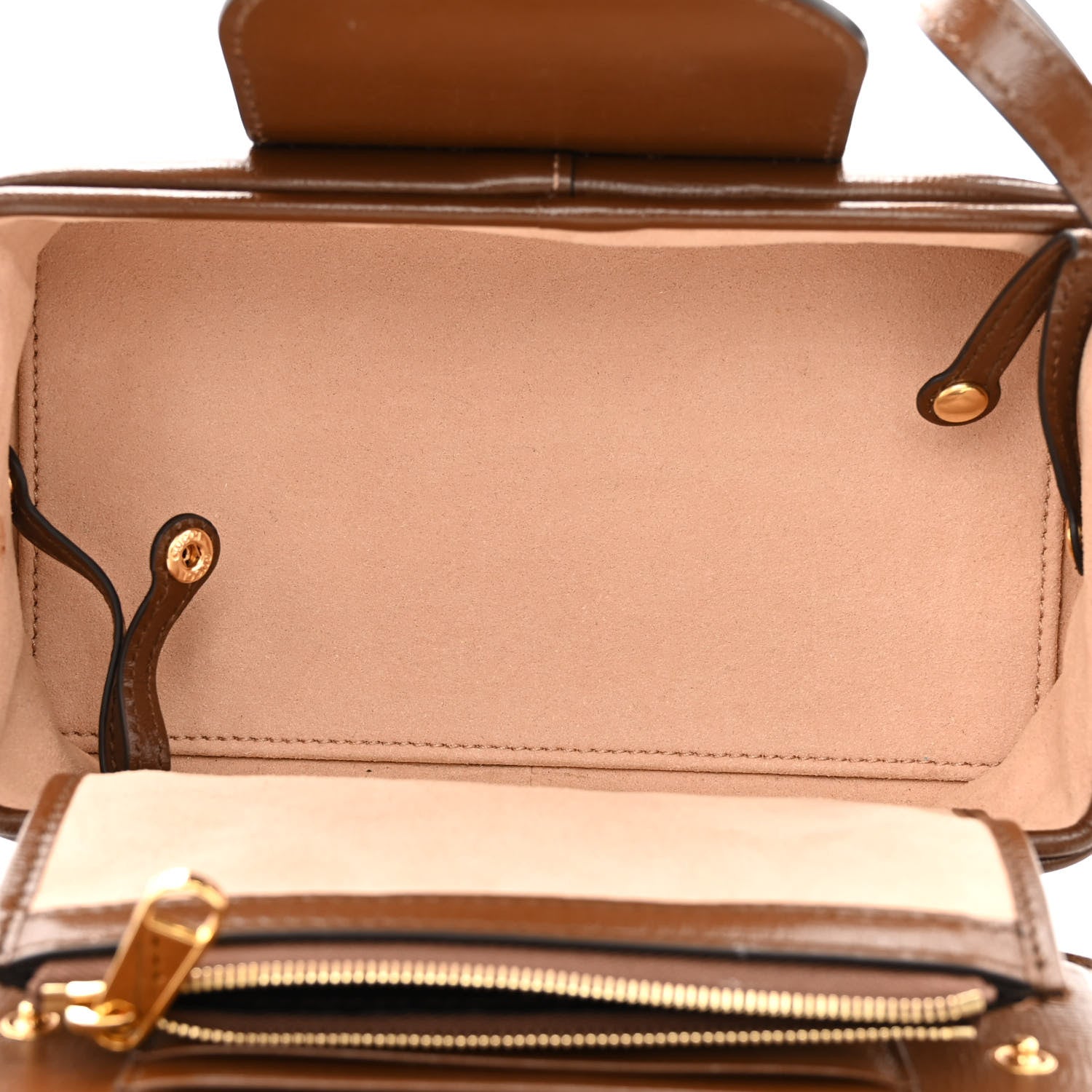 Gucci GG Supreme Monogram Mini Clasp Bag Beige Brown 6 of 12