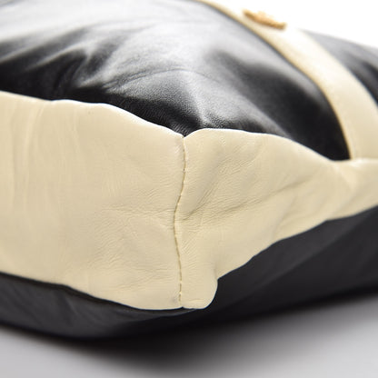 Chanel Lambskin Large Girl Bag Black Beige 11 of 11