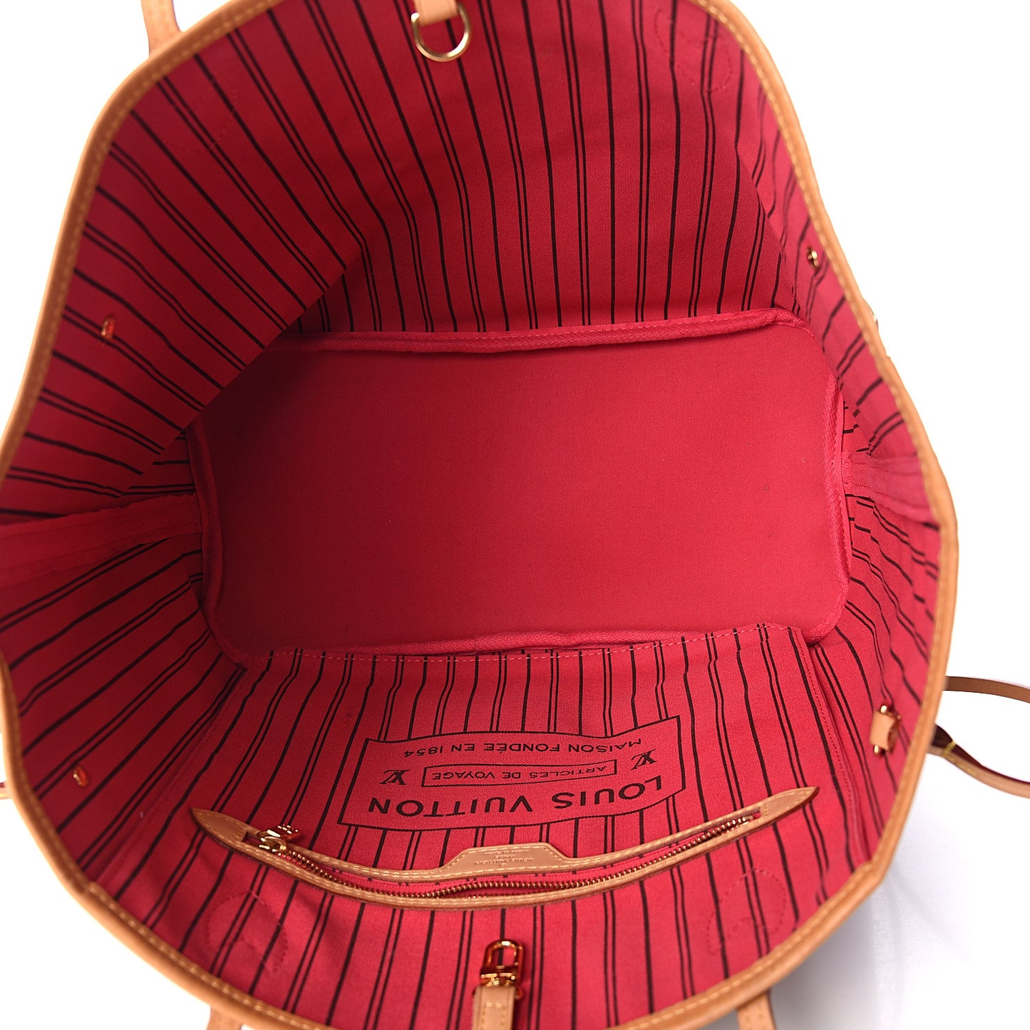 Monogram Bay Neverfull MM Rose Ballerine Poppy