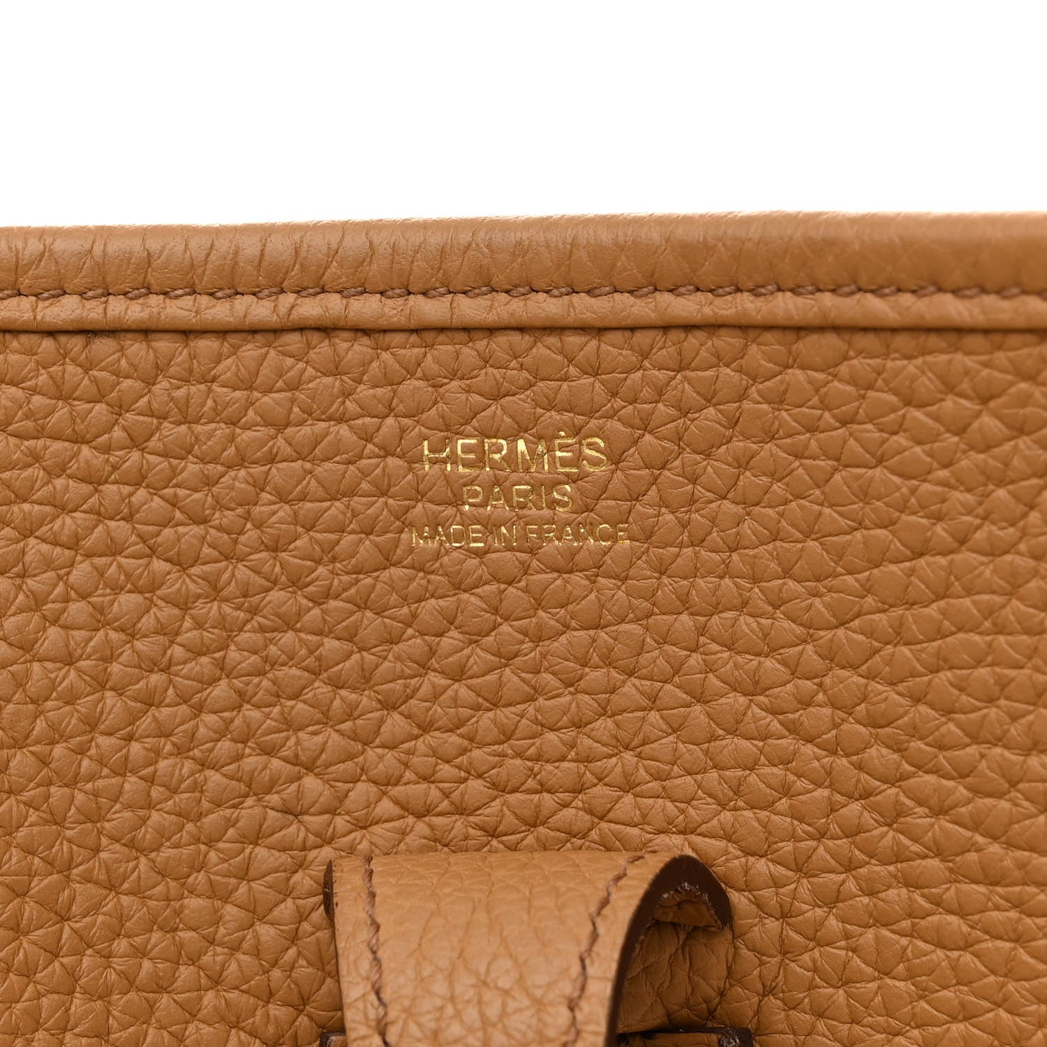 Hermes Taurillon Clemence Evelyne III PM Biscuit 6 of 12