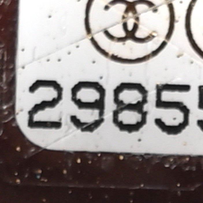 Caviar Quilted Round Clutch With Chain Black