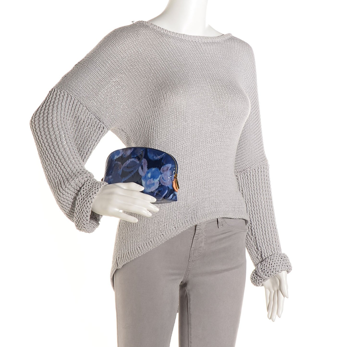 Vernis Ikat Cosmetic Pouch Grand Blue