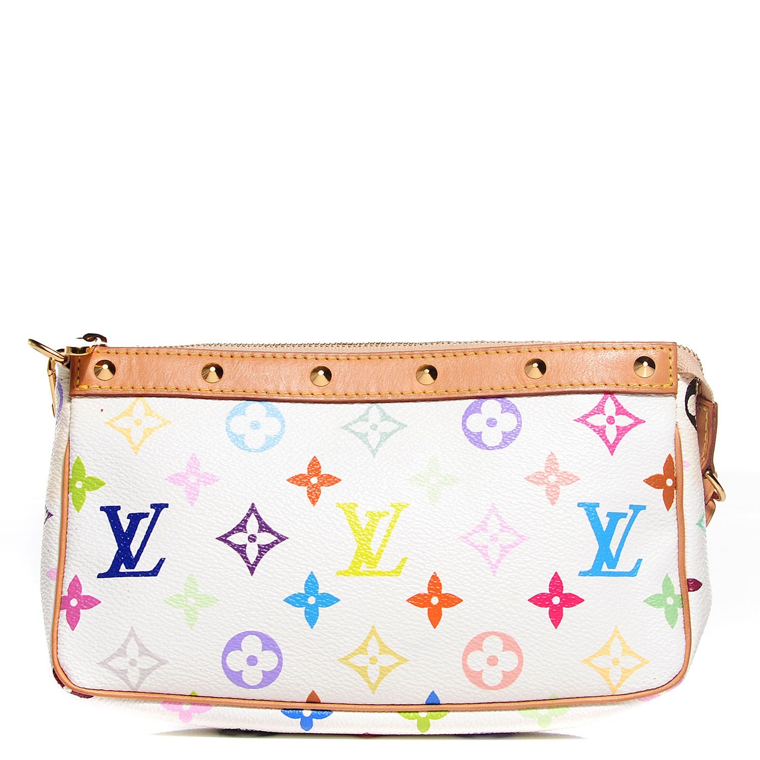 Louis Vuitton Monogram Multicolor Pochette Accessories White 1 of 7