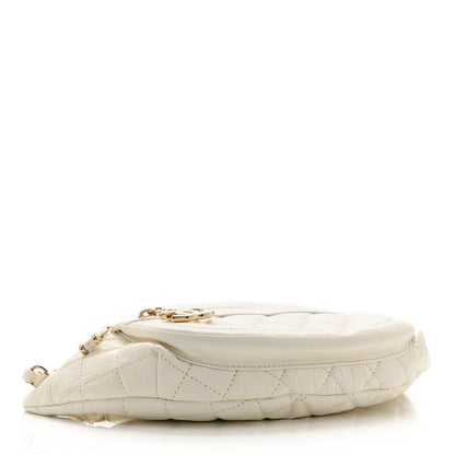 Chanel Aged Calfskin Quilted Waist Bag With Coin Purse White 5 of 11