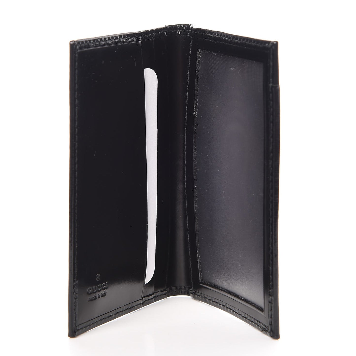 Textured Calfskin Betty Card Case Black