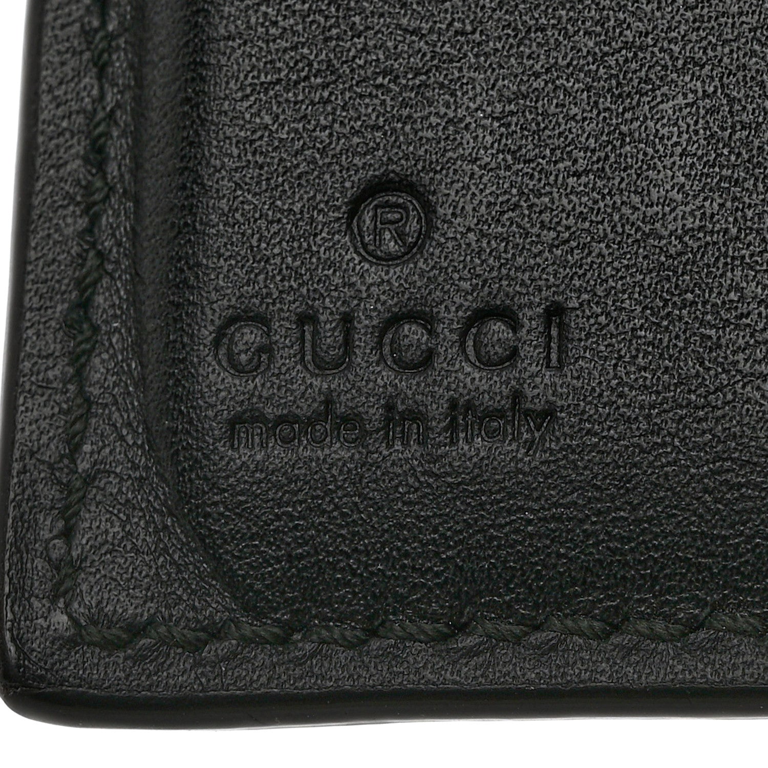 Gucci Guccissima Signature Web New Web Bi-Fold Coin Wallet Black 6 of 10