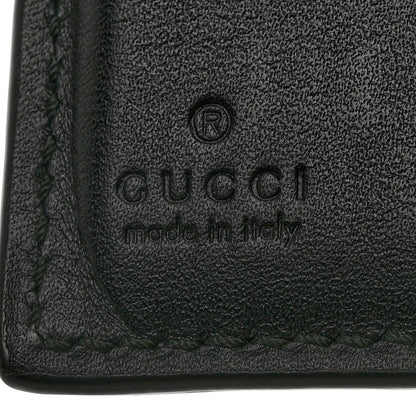Gucci Guccissima Signature Web New Web Bi-Fold Coin Wallet Black 6 of 10