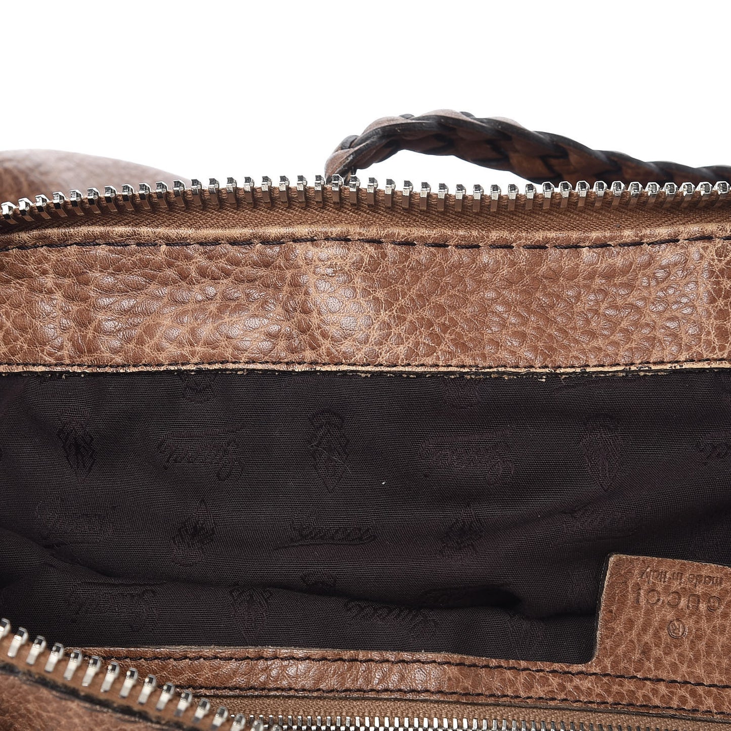 Calfskin Medium Bamboo Bar Shoulder Bag Light Brown