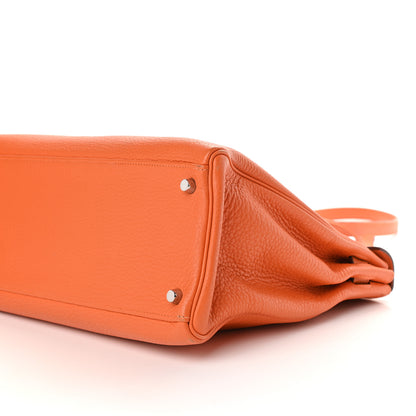 Hermes Togo Kelly Retourne 35 Orange 10 of 14