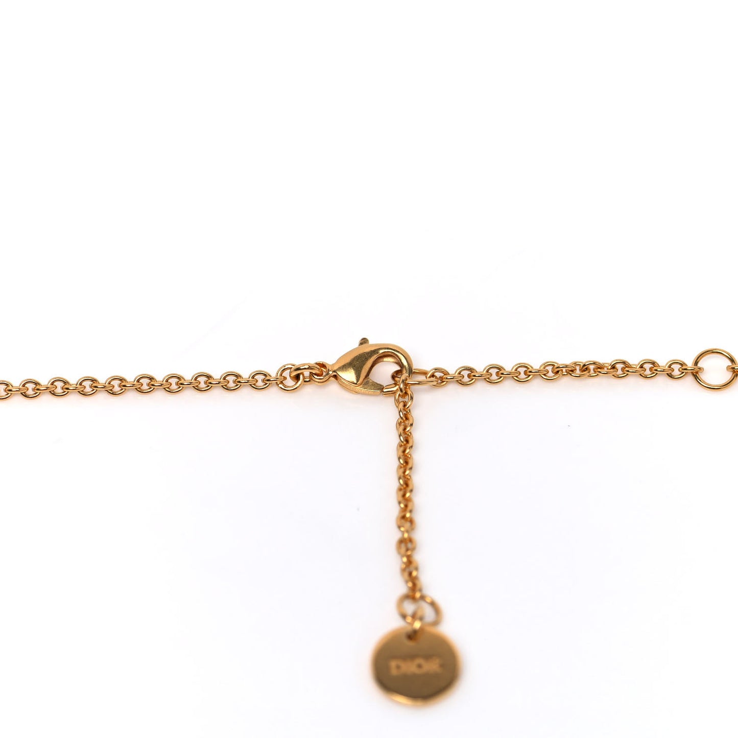 Crystal Heart Necklace Gold