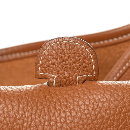 Hermes Taurillon Clemence Evelyne III PM Gold 7 of 9