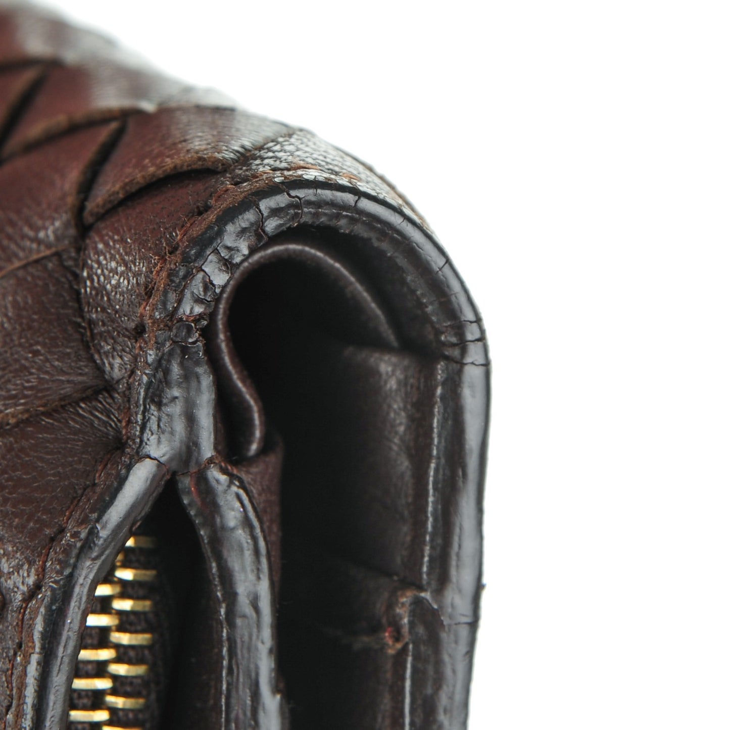 Nappa Intrecciato Continental Wallet Ebano