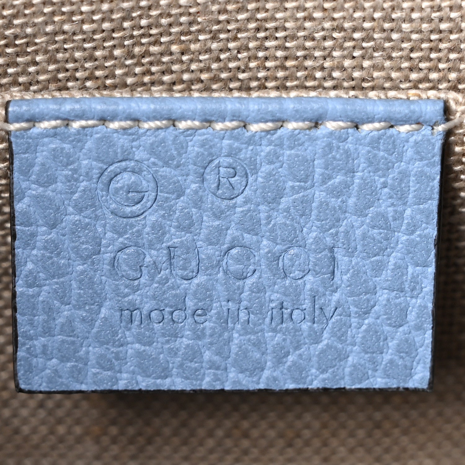 Gucci Dollar Calfskin Small Interlocking G Shoulder Bag Mineral Blue 6 of 10
