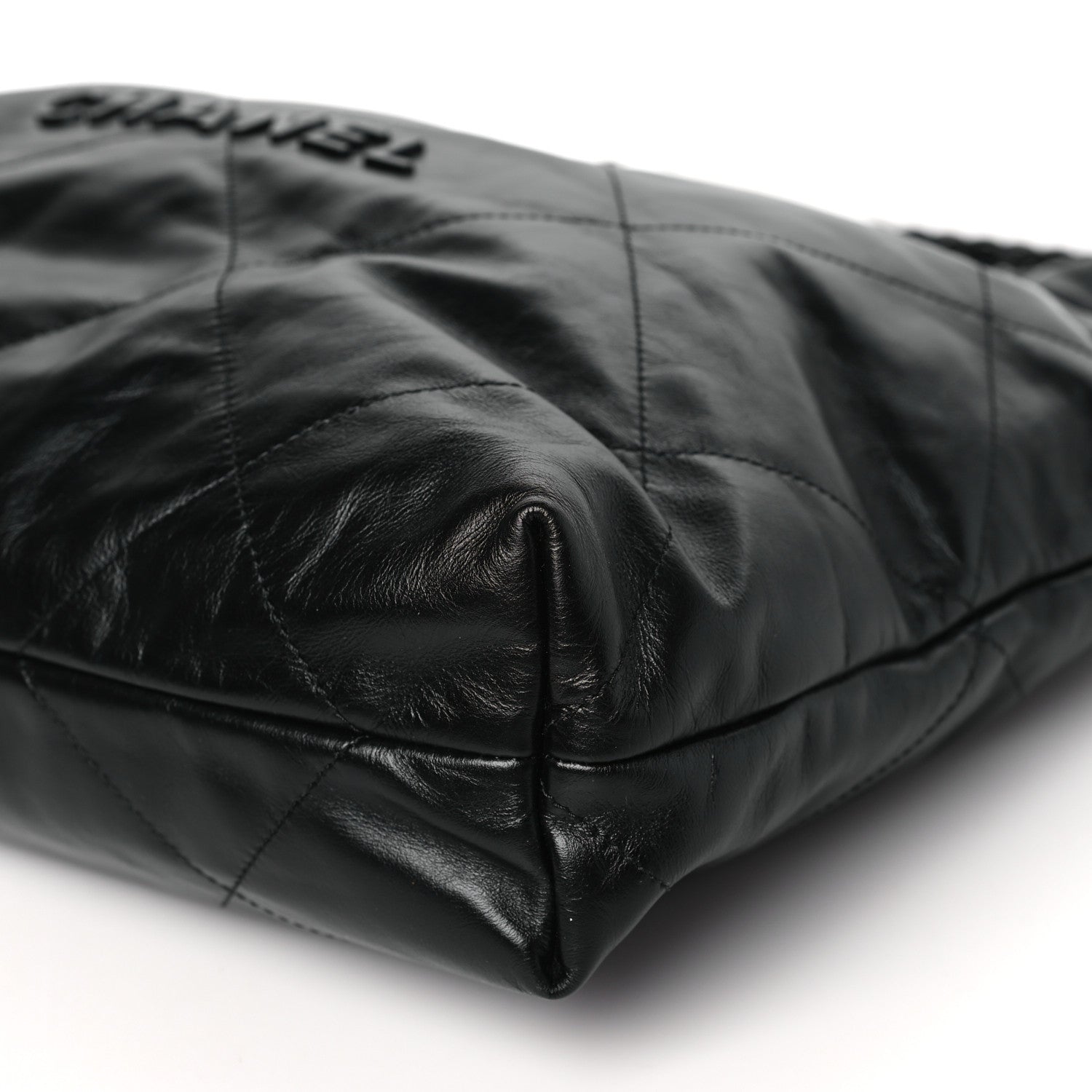 Chanel Shiny Calfskin Quilted Chanel 22 So Black 11 of 11