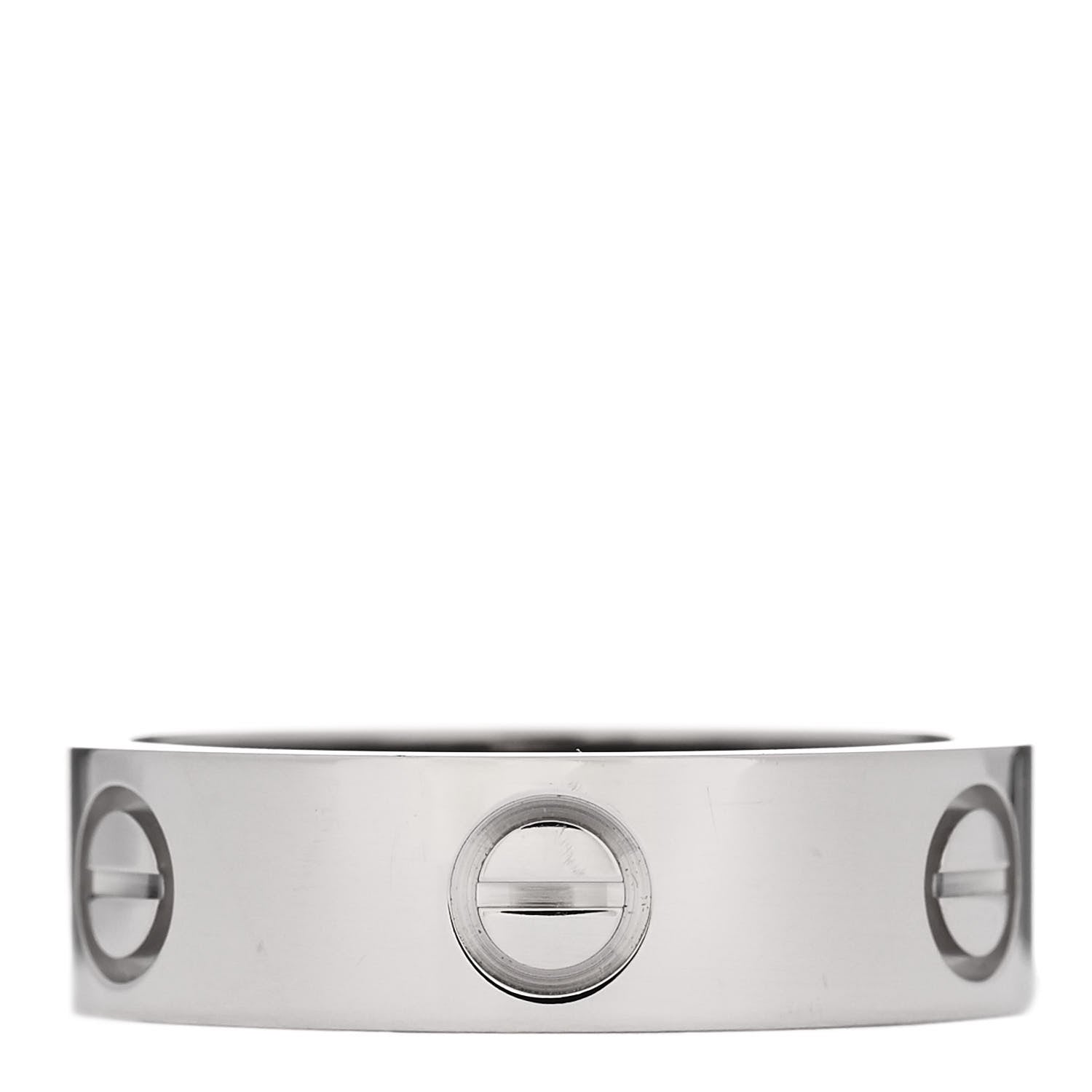 Cartier 18K White Gold 5.5mm LOVE Ring 54 7 3 of 5