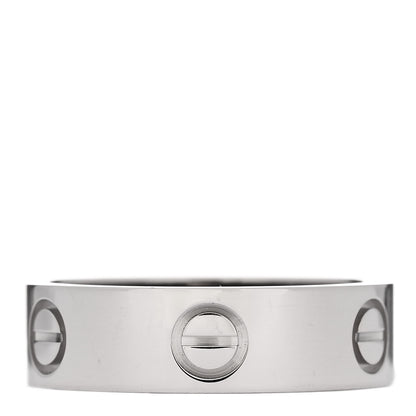 Cartier 18K White Gold 5.5mm LOVE Ring 54 7 3 of 5