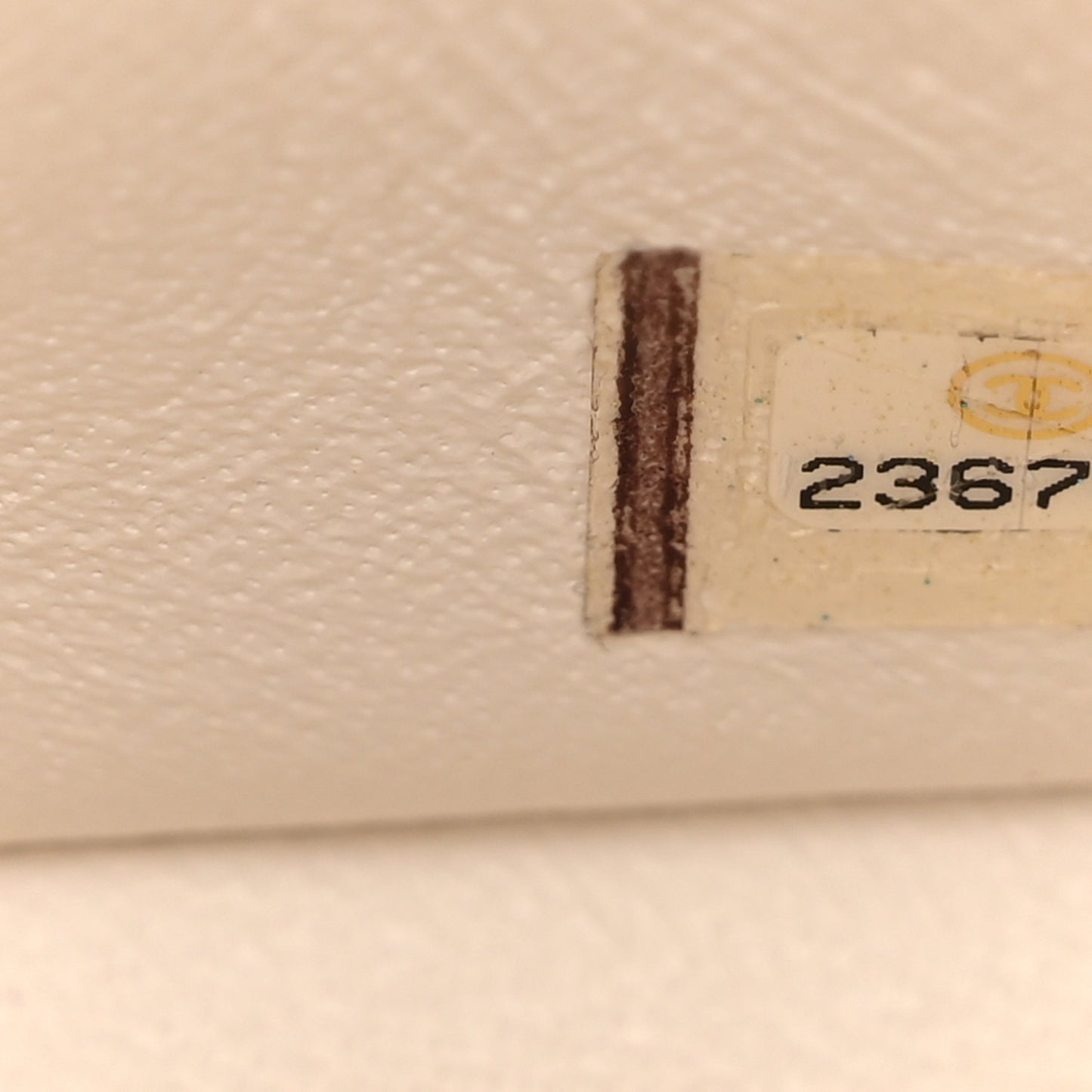 Crumpled Calfskin Quilted Mini Square Flap White