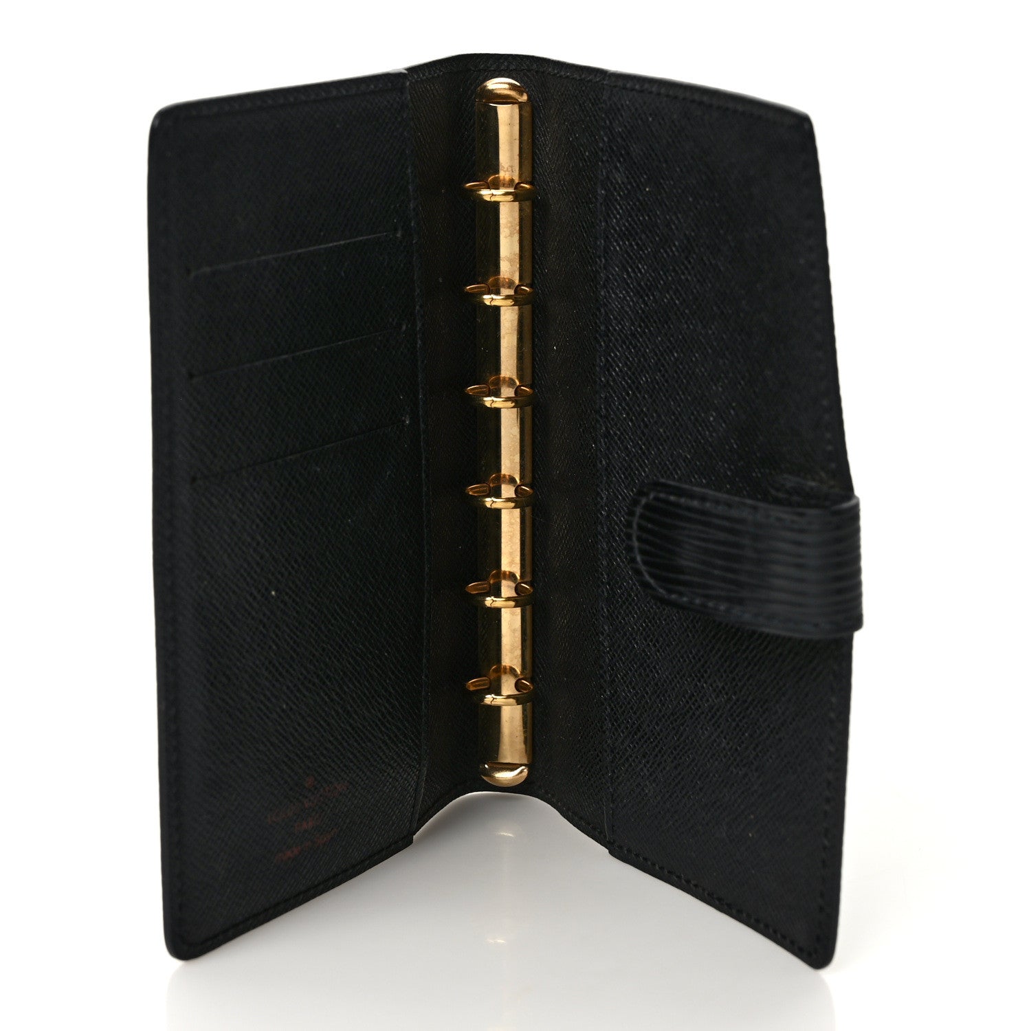 Louis Vuitton Epi Small Ring Agenda Cover Black 5 of 6
