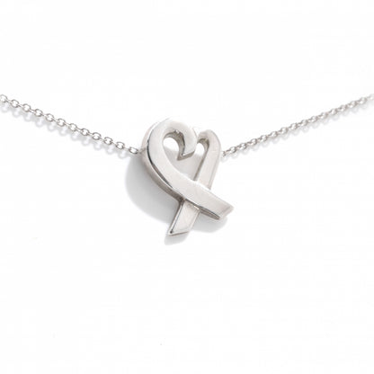 Tiffany Sterling Silver Paloma Picasso Loving Heart Pendant Necklace 1 of 6