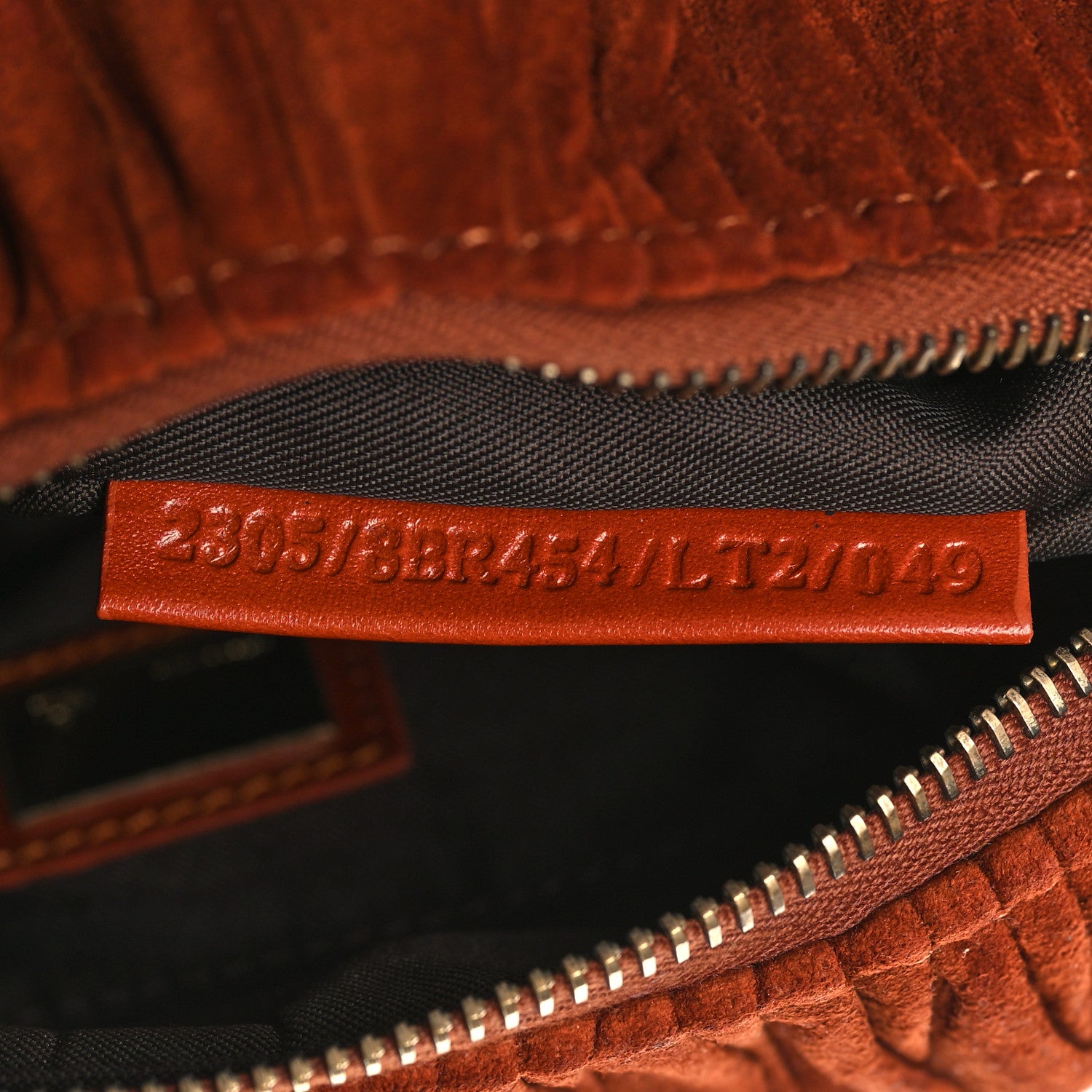 Fendi Cinghiale Mini Chef Hobo Ruggine 7 of 10