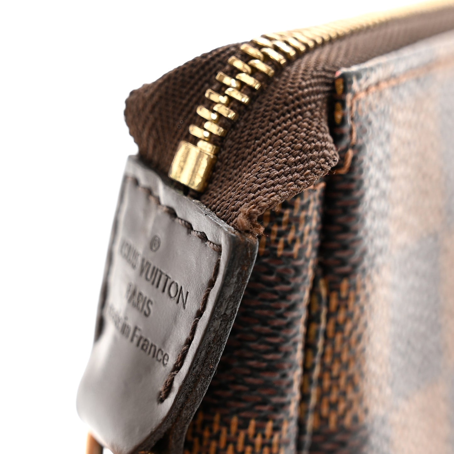 Damier Ebene Complice Trunks and Bags Mini Pochette Accessories Red