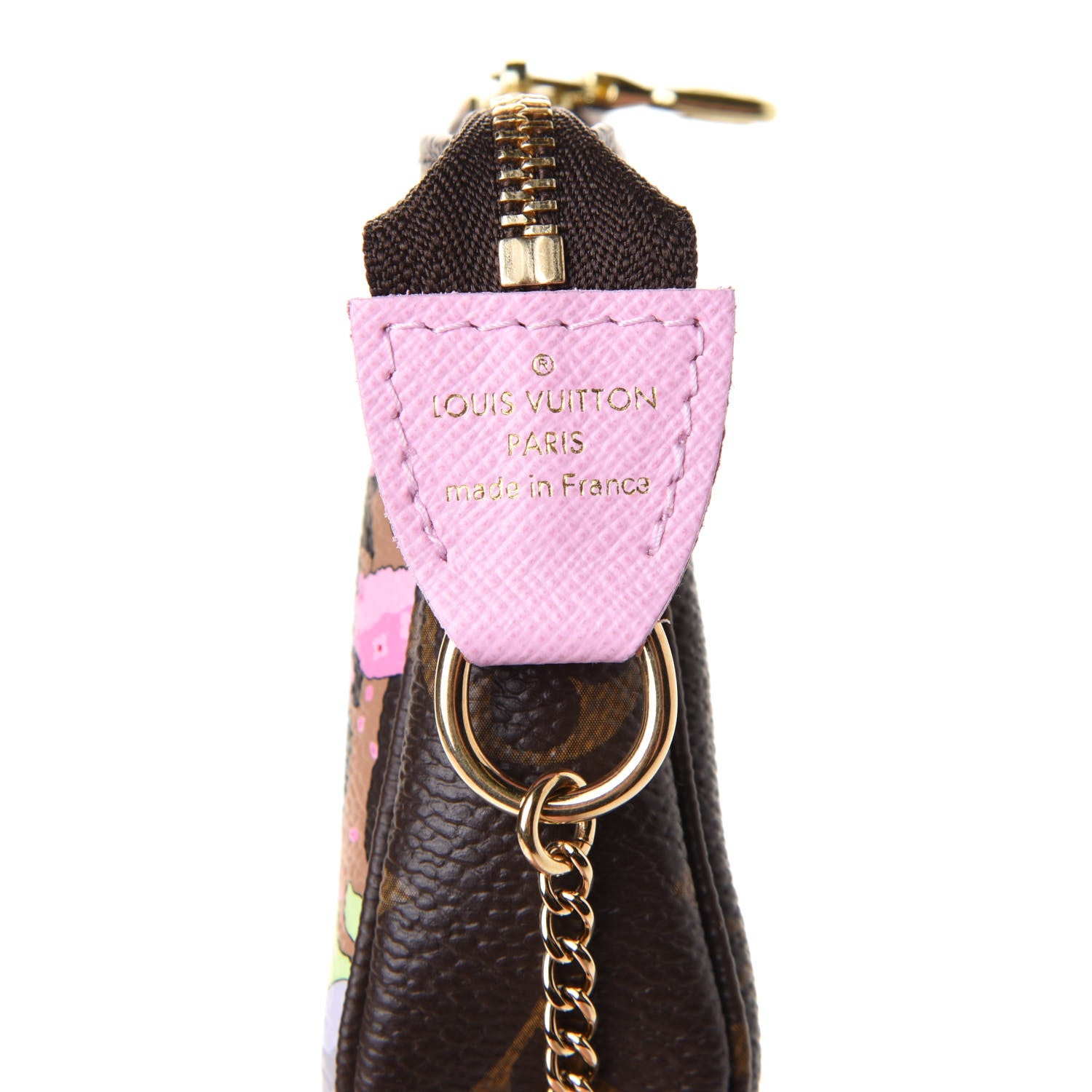 Louis Vuitton Monogram 2021 Christmas Animation Japanese Garden Mini Pochette Accessories Wisteria Pink 6 of 8