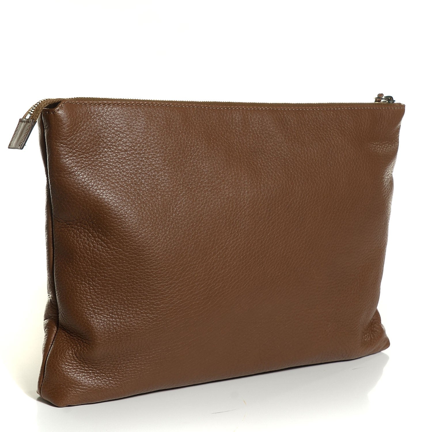 Gucci Deerskin Interlocking G Portfolio Clutch Maple 3 of 10