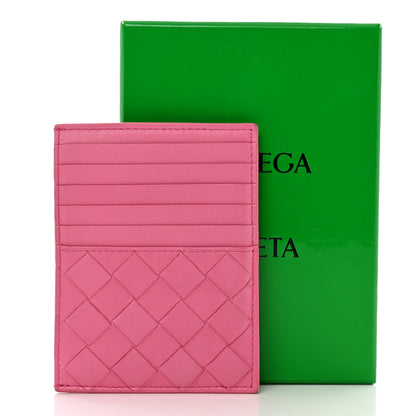 Bottega Veneta Nappa Intrecciato Zip Card Holder Pink 7 of 7