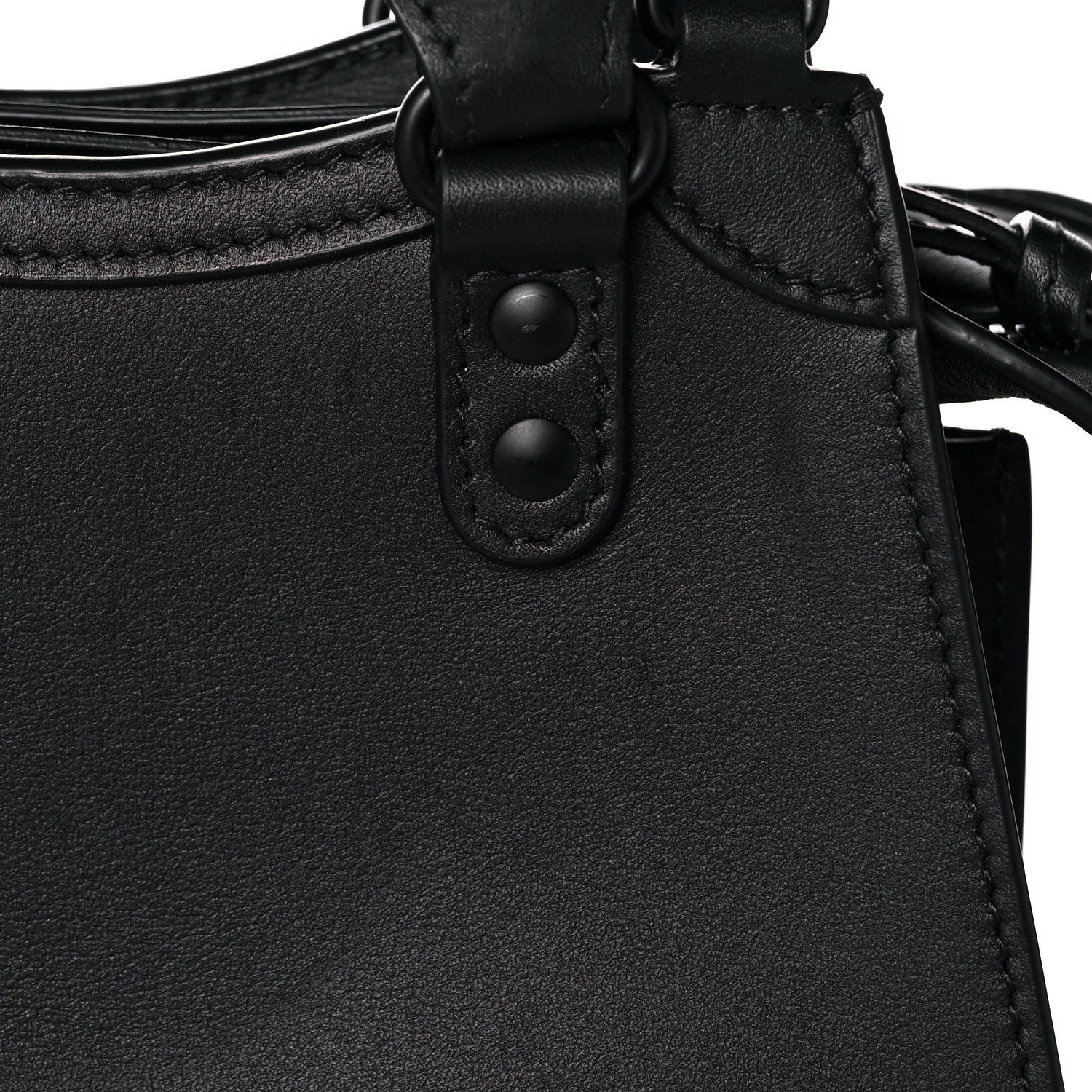 Balenciaga Smooth Calfskin Neo Classic Black Hardware Nano City Crossbody Black 14 of 17