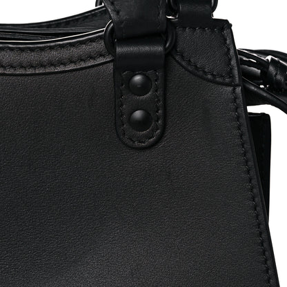 Balenciaga Smooth Calfskin Neo Classic Black Hardware Nano City Crossbody Black 14 of 17