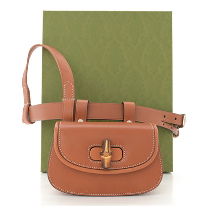 Gucci Calfskin Bamboo Mini 1947 Belt Bag 85 34 Brown 11 of 11