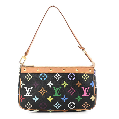 Louis Vuitton Monogram Multicolor Pochette Accessories Black 1 of 10