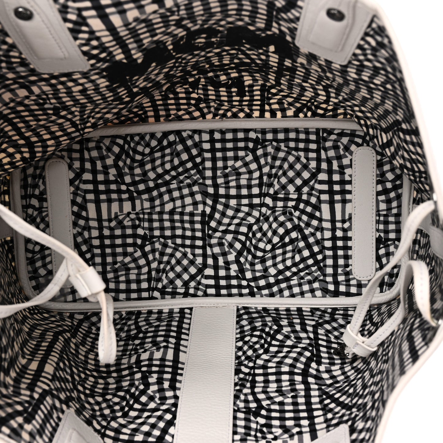 Visetos Medium Liz Reversible Shopper Tote White