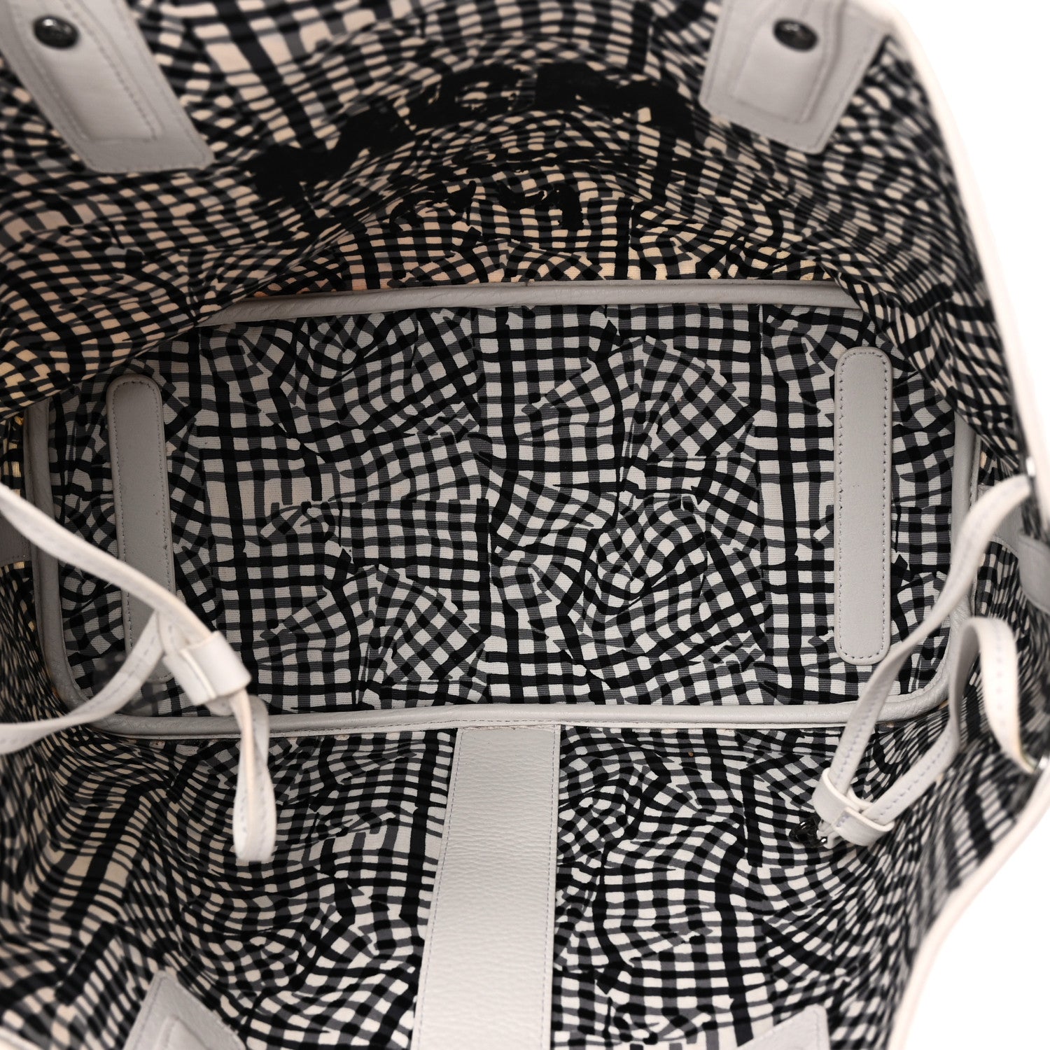 MCM Visetos Medium Liz Reversible Shopper Tote White 9 of 16