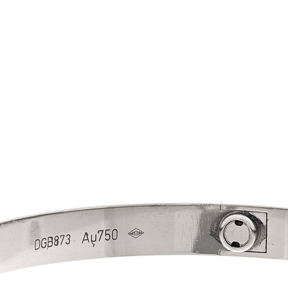 Cartier 18K White Gold LOVE Bracelet 20 6 of 9
