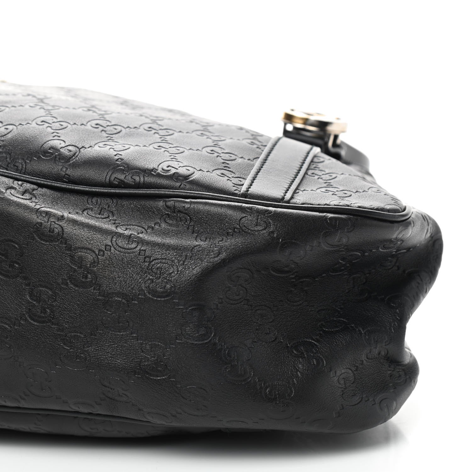 Gucci Guccissima Medium GG Twins Shoulder Bag Black 8 of 8