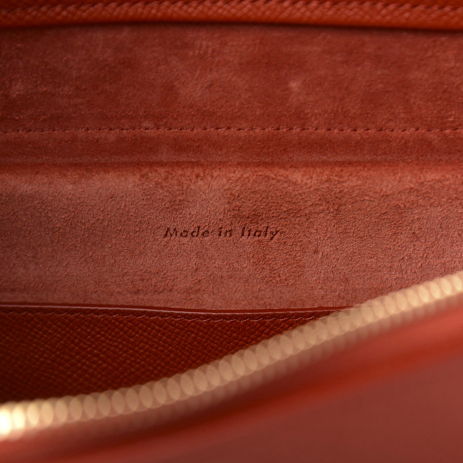Celine Grained Calfskin Micro Belt Bag Fox Red 6 of 10