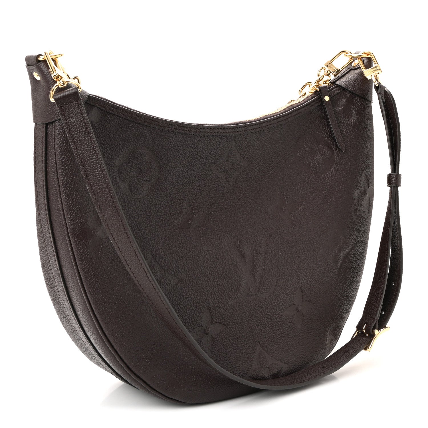 Louis Vuitton Empreinte Monogram Giant Loop Hobo Chocolate 3 of 8
