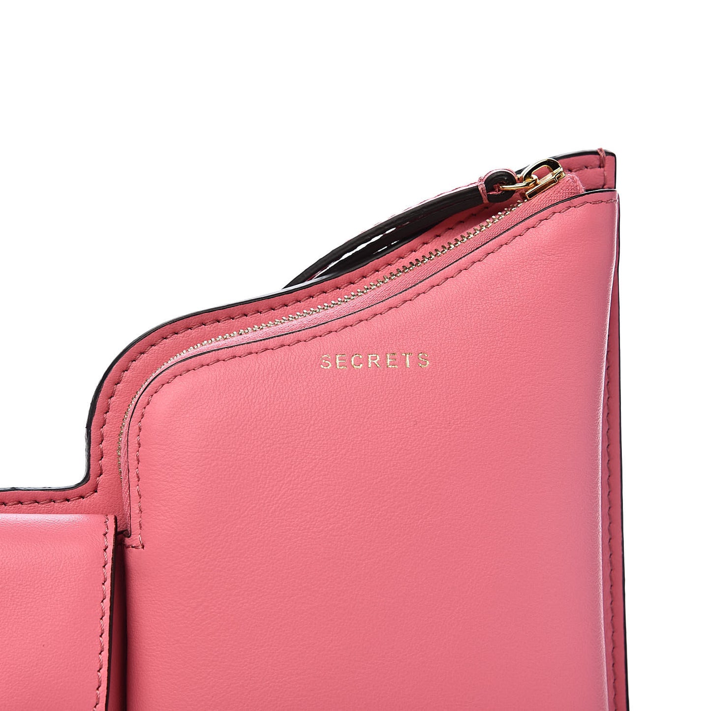 Vitello Grace Matte 3 Pocket Mini Crossbody Bag Pink