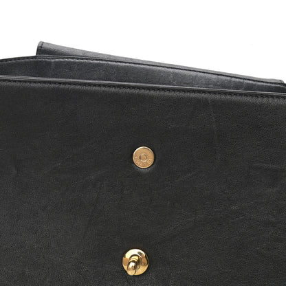 Chanel Sheepskin Quilted Vintage Mademoiselle Flap Black 11 of 12