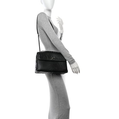 Chanel Calfskin Flap Bag Dark Green 2 of 12