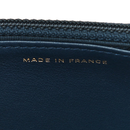 Chanel Caviar Quilted Boy Wallet On Chain WOC Navy 7 of 14