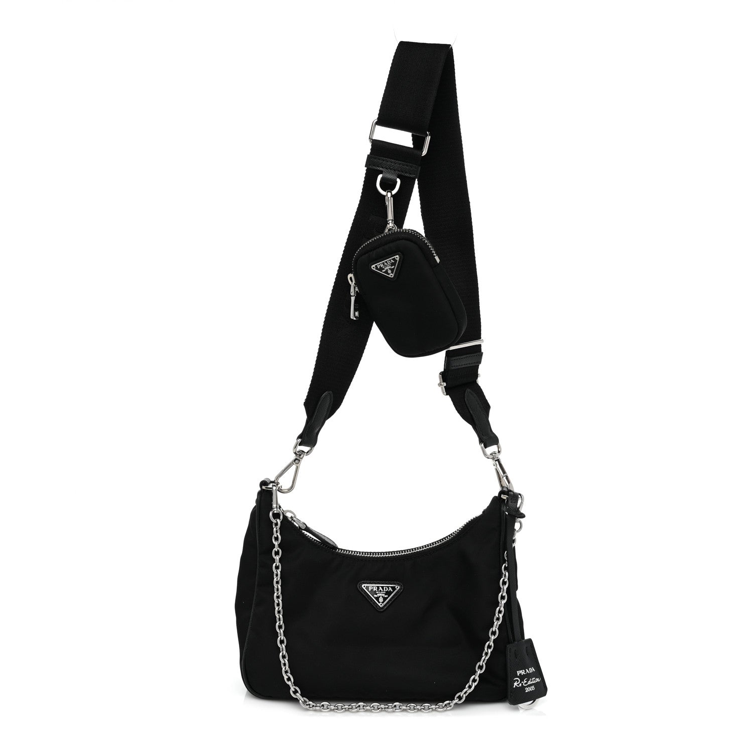 Prada Nylon Re-Edition 2005 Shoulder Bag Black 1 of 12