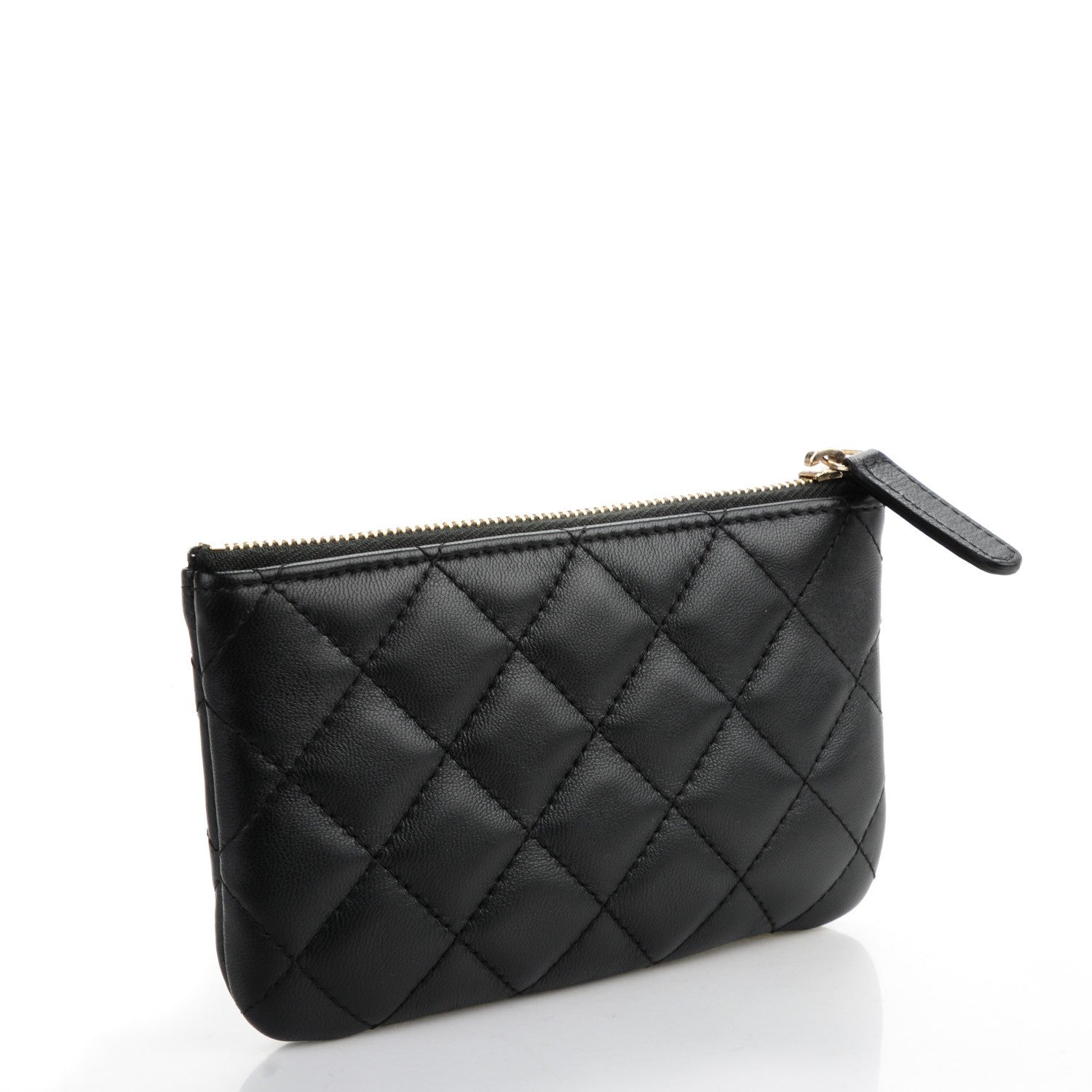 Chanel Lambskin Quilted Coin Purse Black 3 of 7