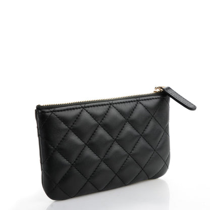 Chanel Lambskin Quilted Coin Purse Black 3 of 7