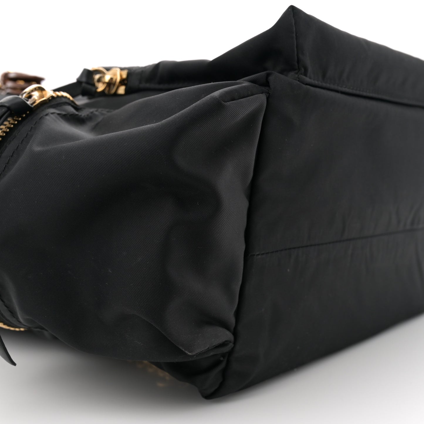 Nylon Large Rucksack Backpack Black