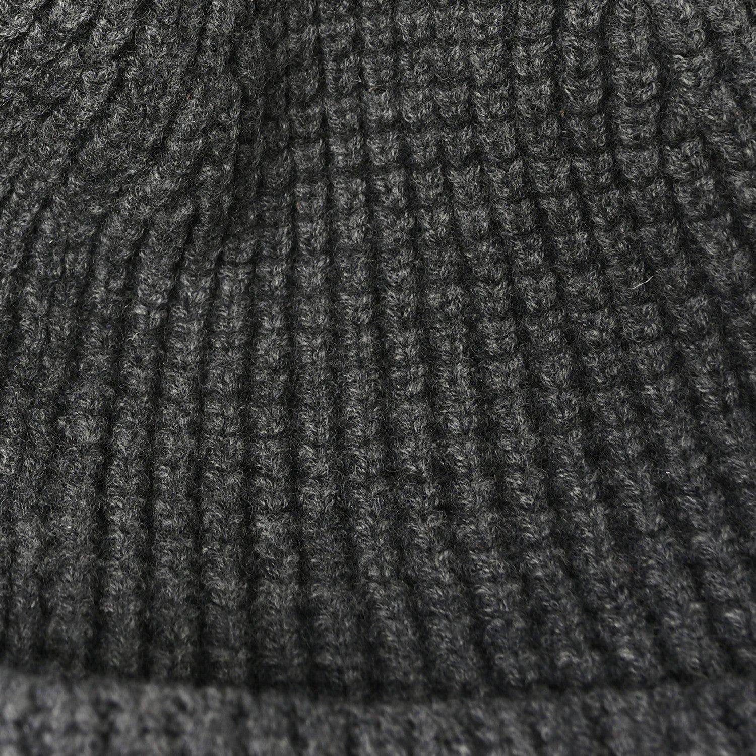 Burberry Wool Blend Ribbed Beanie Hat Grey 6 of 7