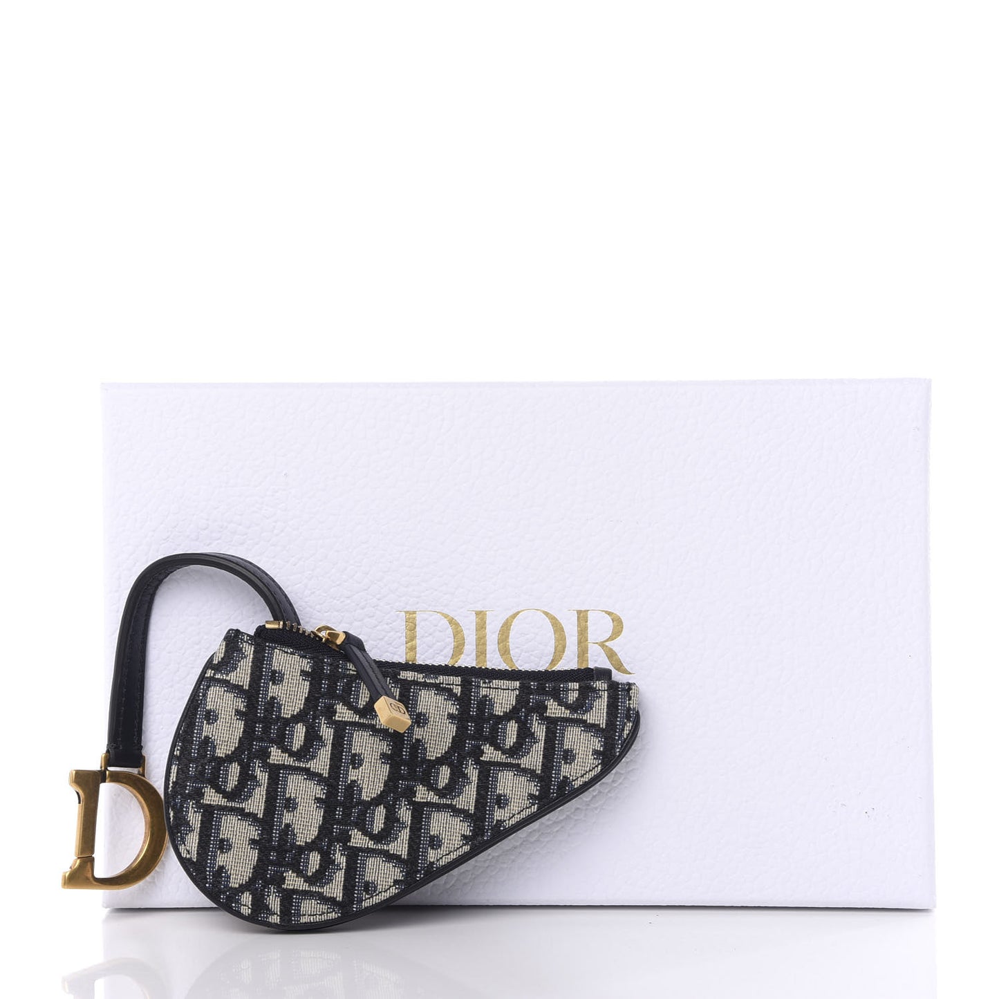 Oblique Saddle Coin Purse Blue