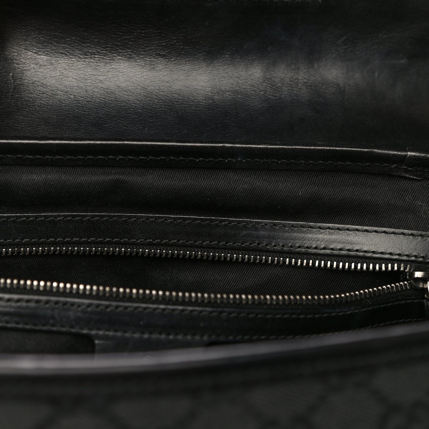 Monogram Studded Bamboo Bullet Satchel Black